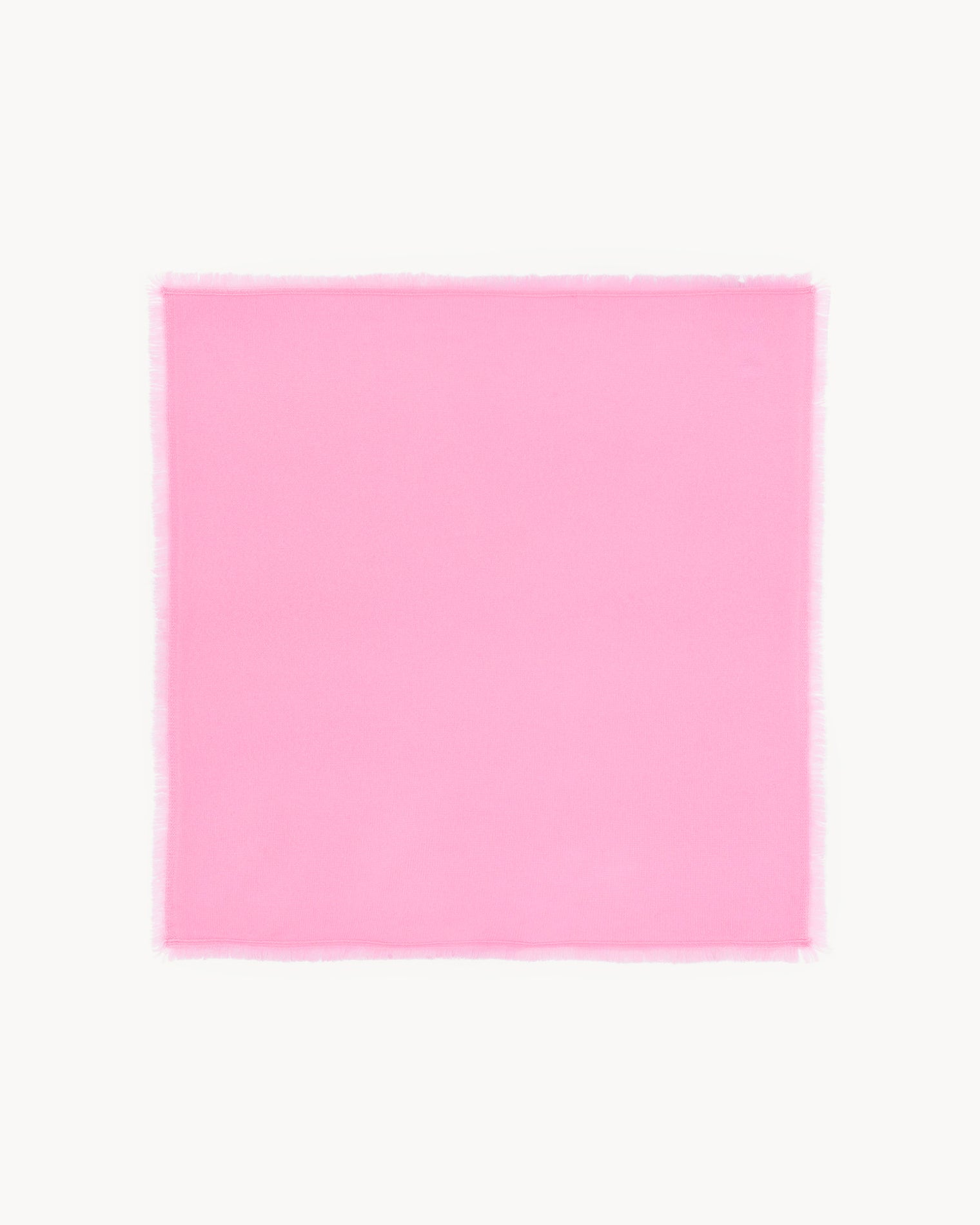 Bandana en cachemire rose pour femme - Kujten packshot