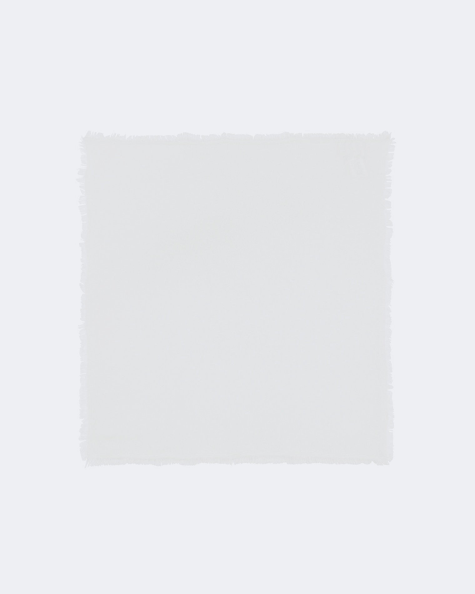 Bandana en cachemire blanc pour femme et pour homme - Kujten packshot