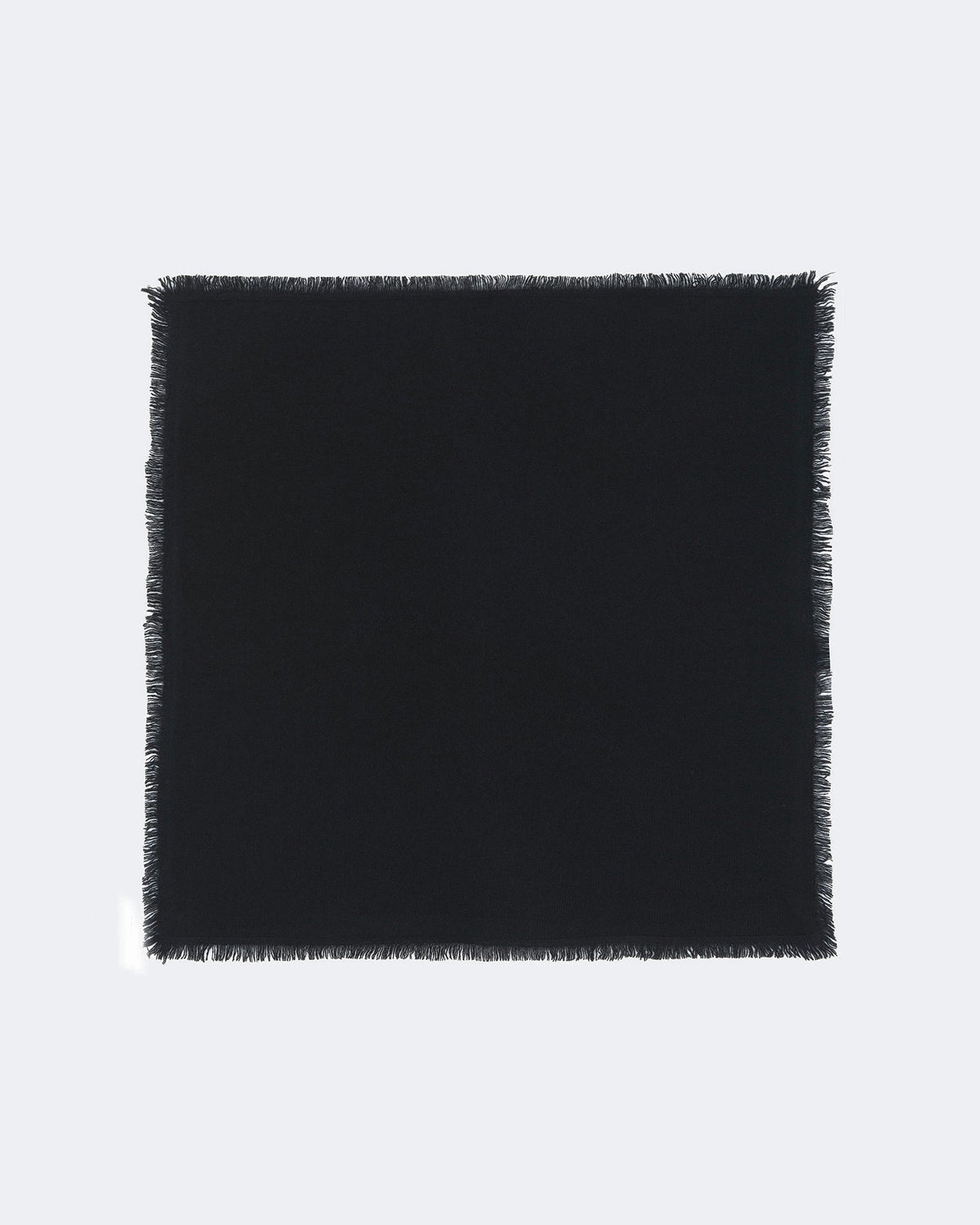 Bandana en cachemire noir pour femme et pour homme - Kujten packshot