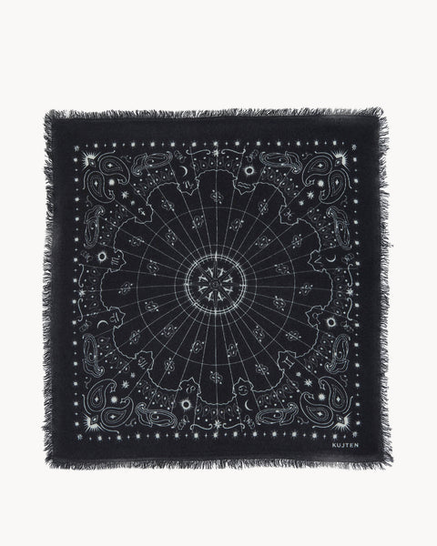 Très Grand Bandana Effy Astro noir - Image principale
