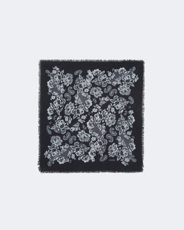 Bandana en cachemire noir pour femme - Kujten packshot