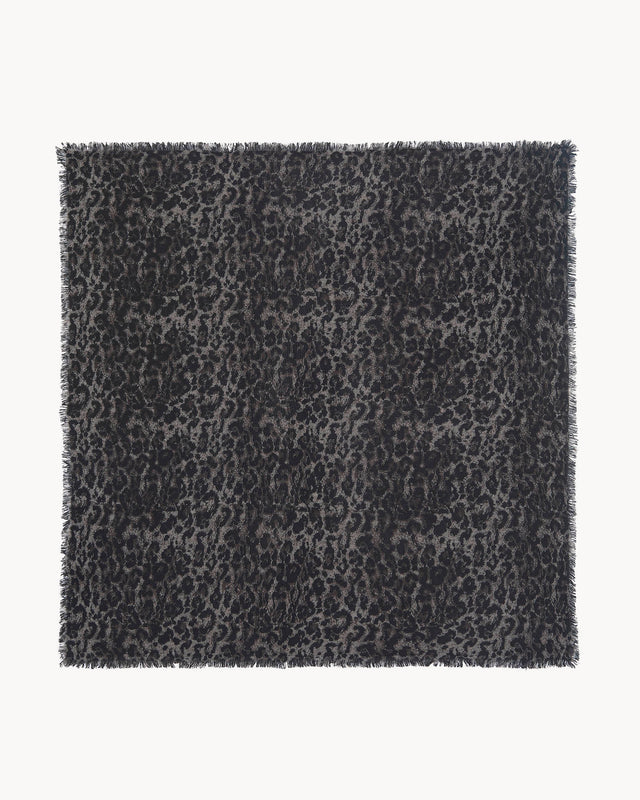 Grand Bandana Hachiko Snow Panther taupe - Image principale