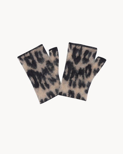 Mitaines Mini Sotchy leopard camel - Image principale