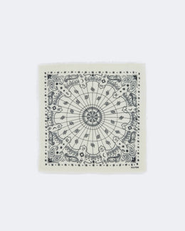 Petit bandana hachi astro cachemire blanc - Kujten packshot