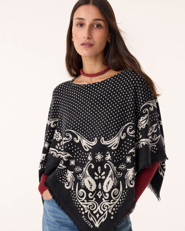 Poncho Ponchana Dot noir - Image principale