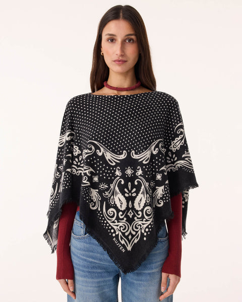 Poncho Ponchana Dot noir - Image principale