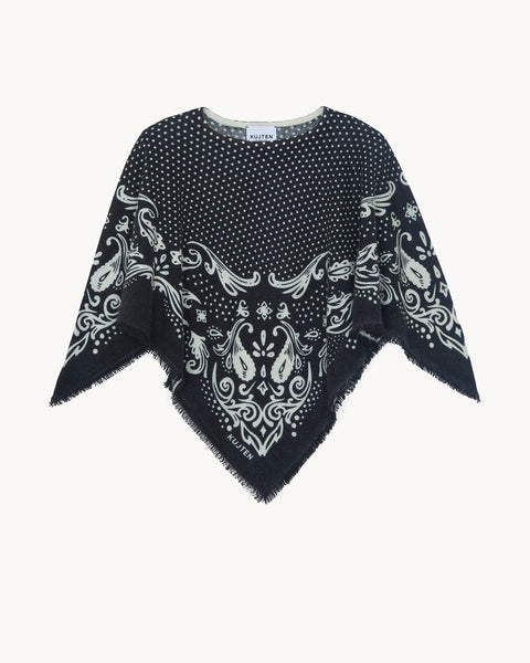 Poncho Ponchana Dot noir - Image principale