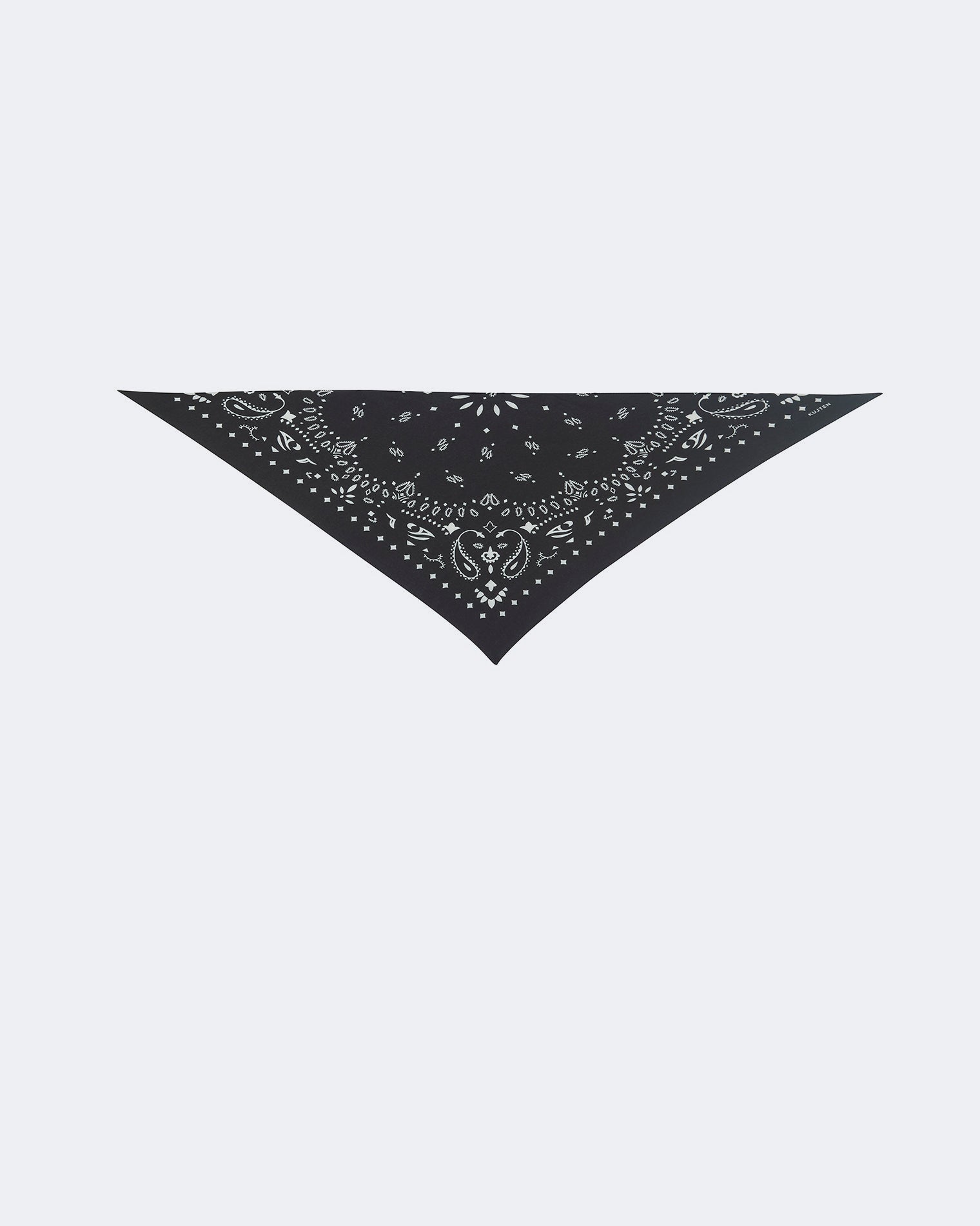 Small Anise Cashmere Triangle Bandana | Kujten Cashmere