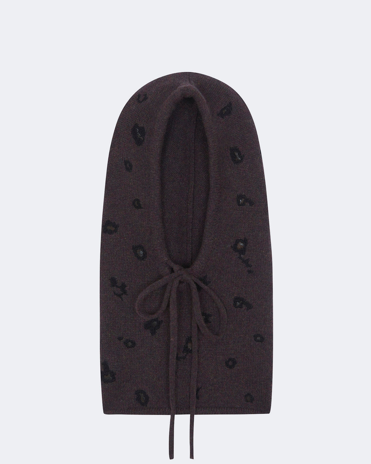 Cagoule sybel animal destroy cachemire marron - Kujten packshot