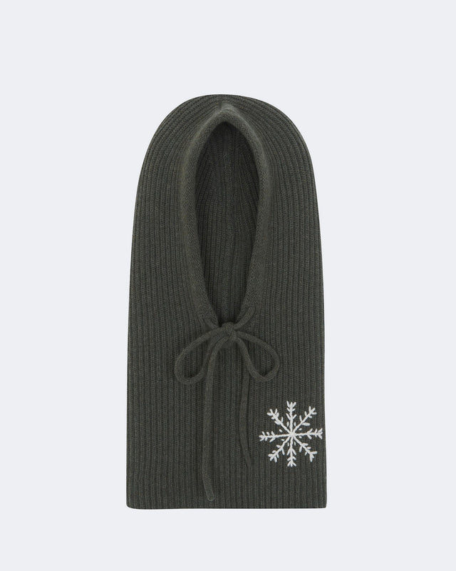 Balaclava Sybel Snowflake dark khaki - Image principale
