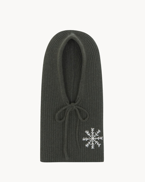 Balaclava Sybel Snowflake dark khaki - Image principale
