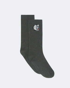 Chaussettes en cachemire kaki pour femme et pour homme - Kujten packshot