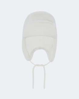 Bonnet en cachemire blanc pour femme et pour homme - Kujten packshot