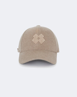 Bonnet en cachemire beige pour femme et pour homme - Kujten packshot