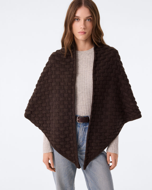 Étole Kiko Matelina marron - Image principale