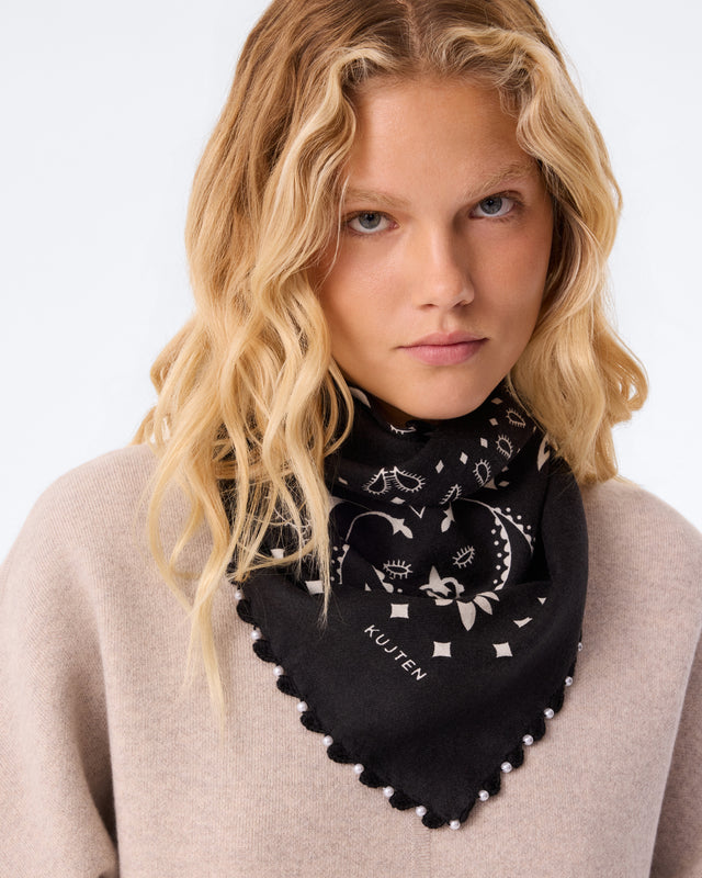 Foulard Tifa Pearl blanc - Image principale