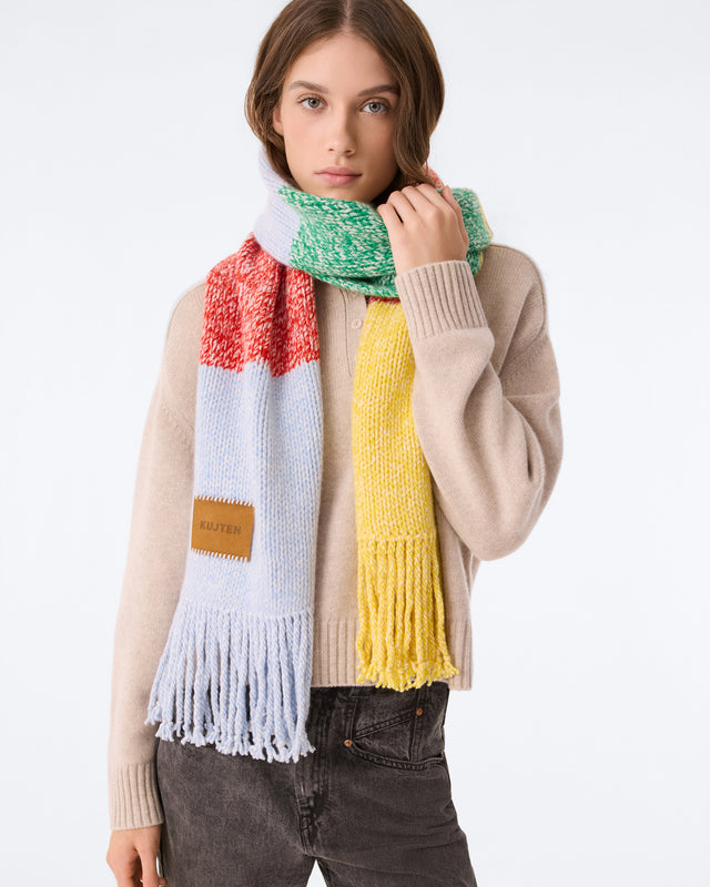 Écharpe Mouliné Rainbow multicolore - Image principale