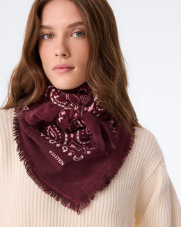 Grand Bandana Hachiko Bico bordeaux milano