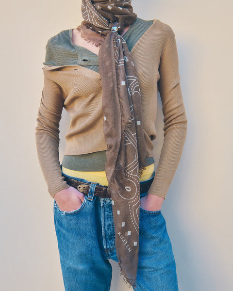 Bandana Effy marl khaki - Image 2