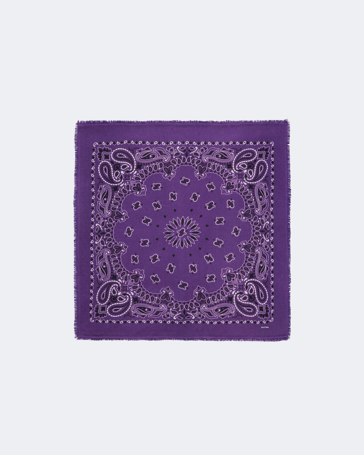 Bandana en cachemire violet pour femme - Kujten packshot