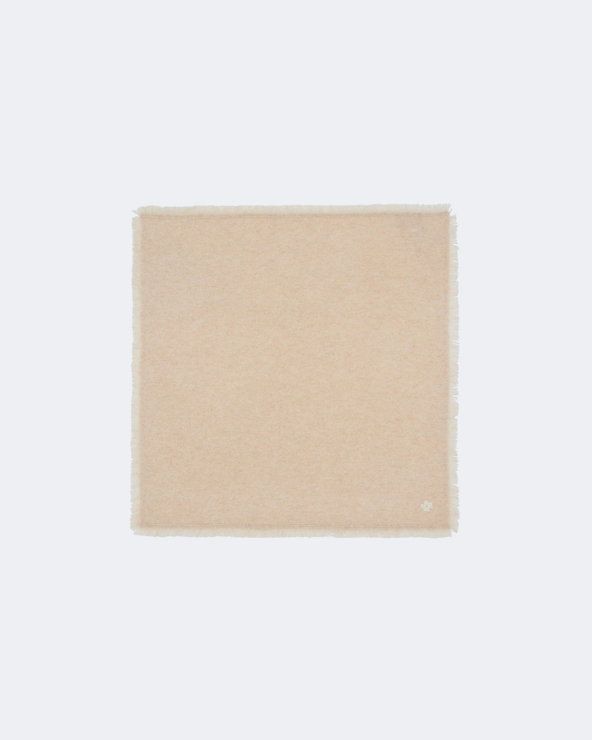 Bandana en cachemire beige pour femme - Kujten packshot
