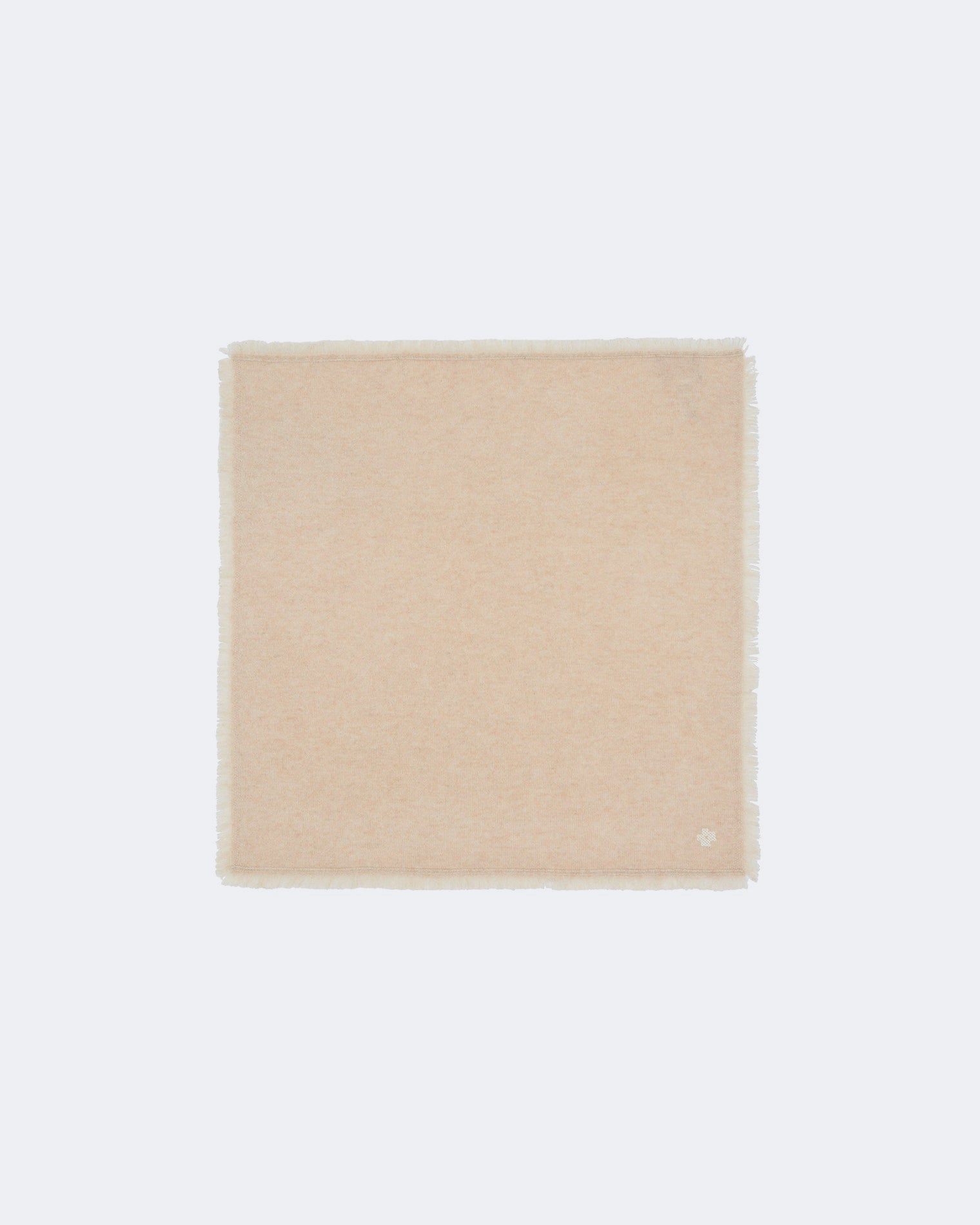 Bandana en cachemire beige pour femme - Kujten packshot