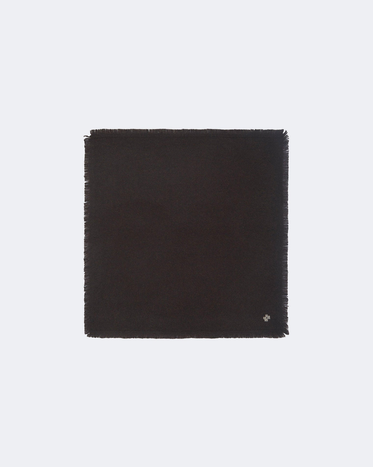 Bandana en cachemire marron pour femme - Kujten packshot