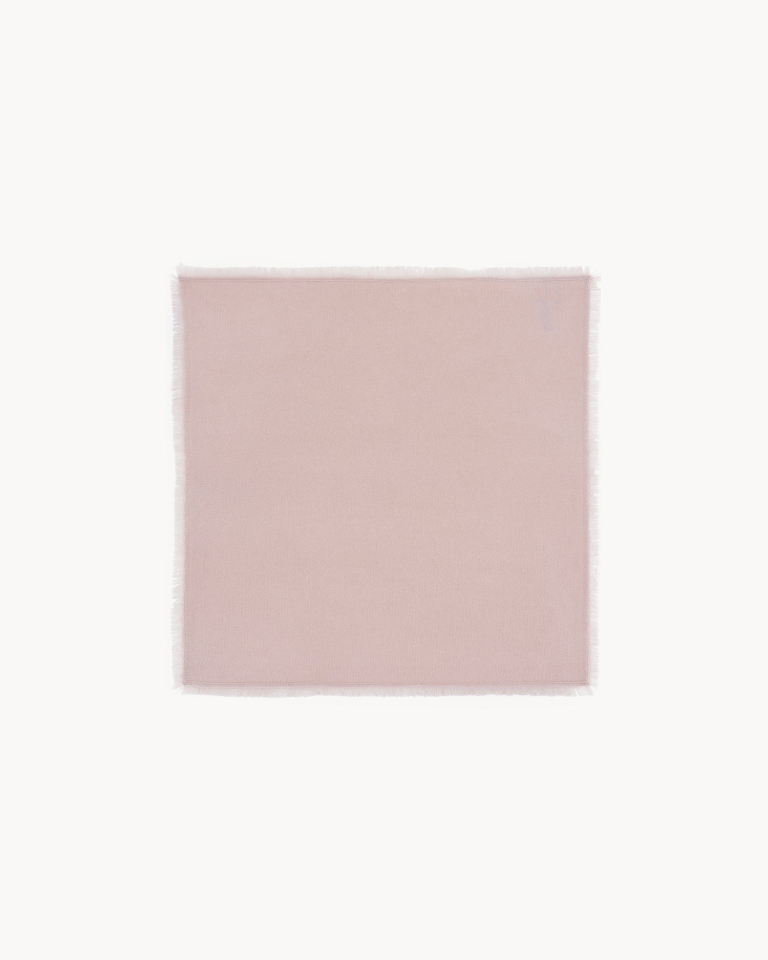 Bandana en cachemire rose et beige pour femme - Kujten packshot