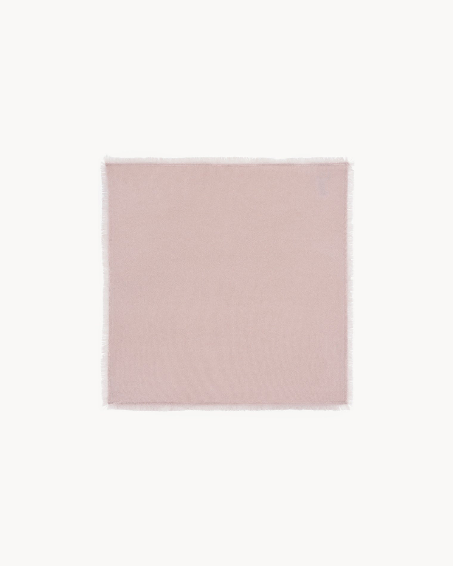 Bandana en cachemire rose et beige pour femme - Kujten packshot