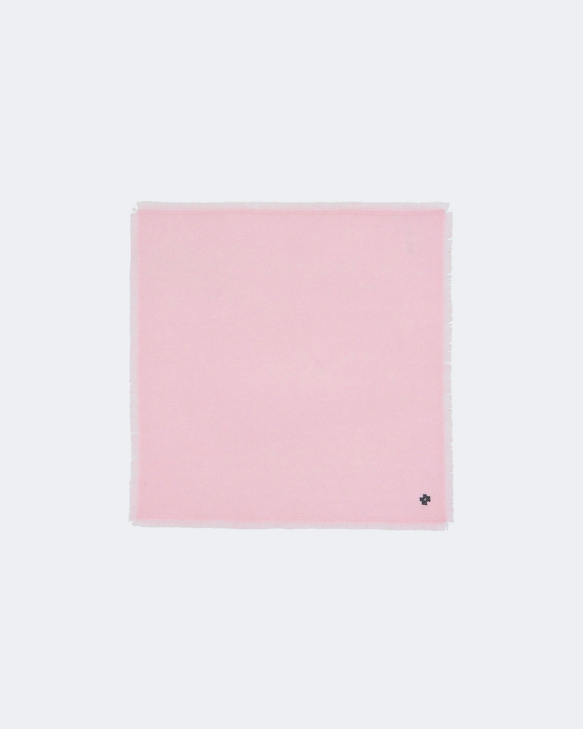 Bandana en cachemire rose pour femme - Kujten packshot
