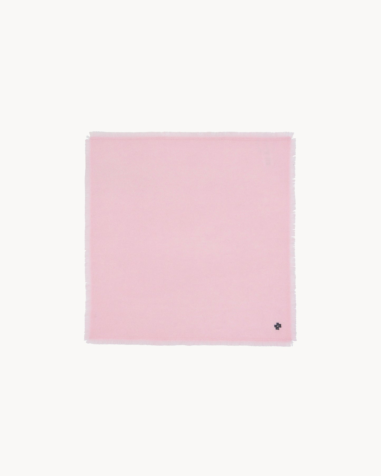 Bandana en cachemire rose pour femme - Kujten packshot