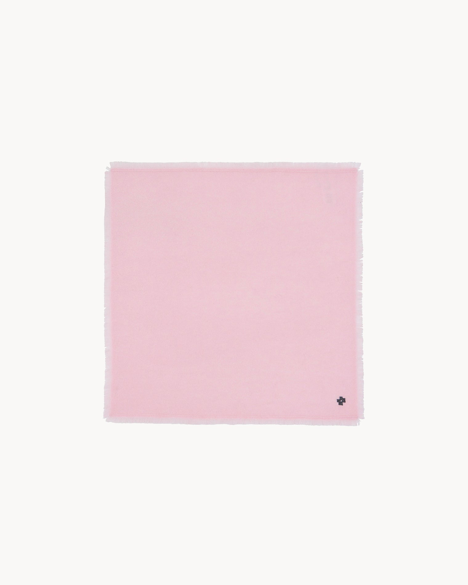 Bandana en cachemire rose pour femme - Kujten packshot
