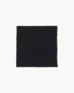 Bandana en cachemire noir pour femme et pour homme - Kujten packshot