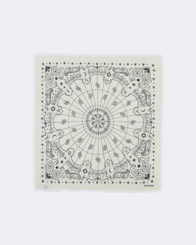 Large Bandana Hachiko Astro white - Image principale