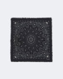Bandana en cachemire noir pour femme et pour homme - Kujten packshot