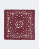 Bandana en cachemire bordeaux pour femme - Kujten packshot