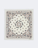 Grand bandana hachiko feather bico tricotage jersey imprimé blanc - Kujten packshot
