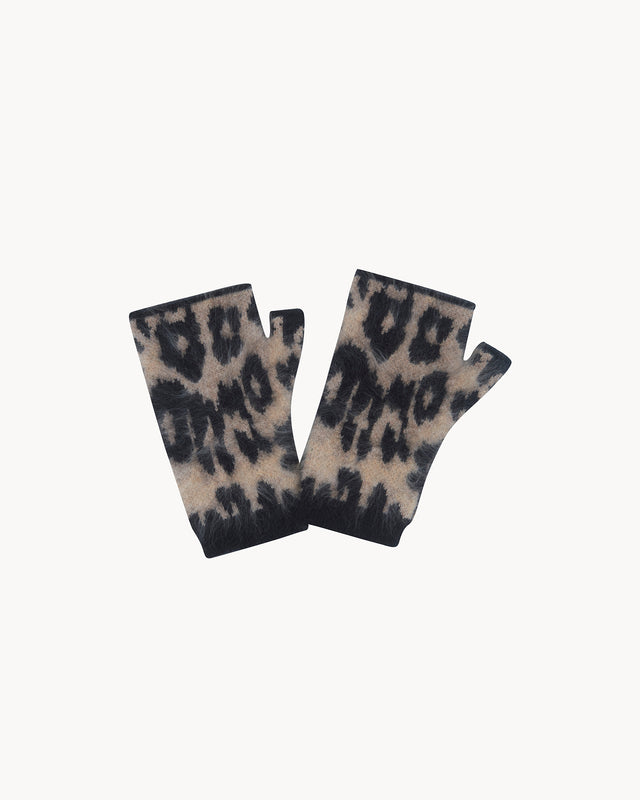 Mitaines Mini Sotchy leopard camel - Image principale