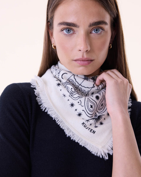 Small Bandana Hachi Astro white - Image principale