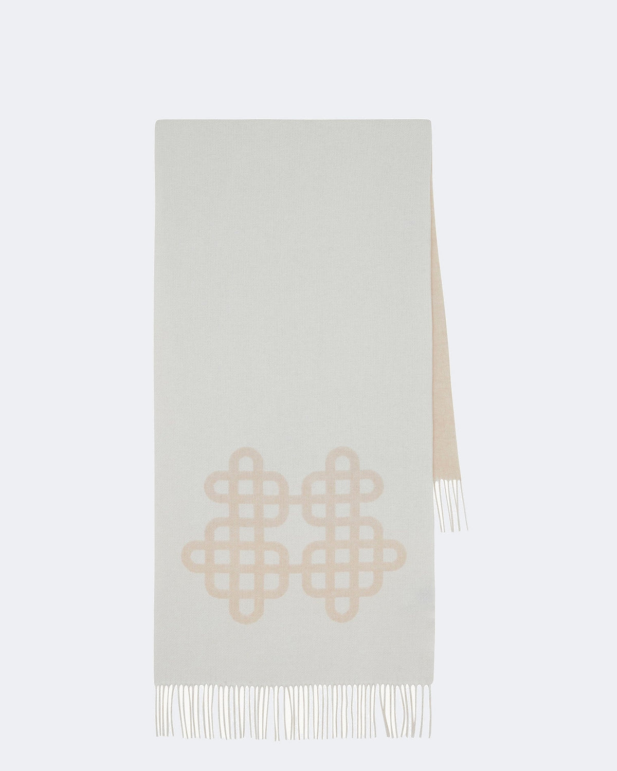 Écharpe scarfy cachemire blanc - Kujten packshot