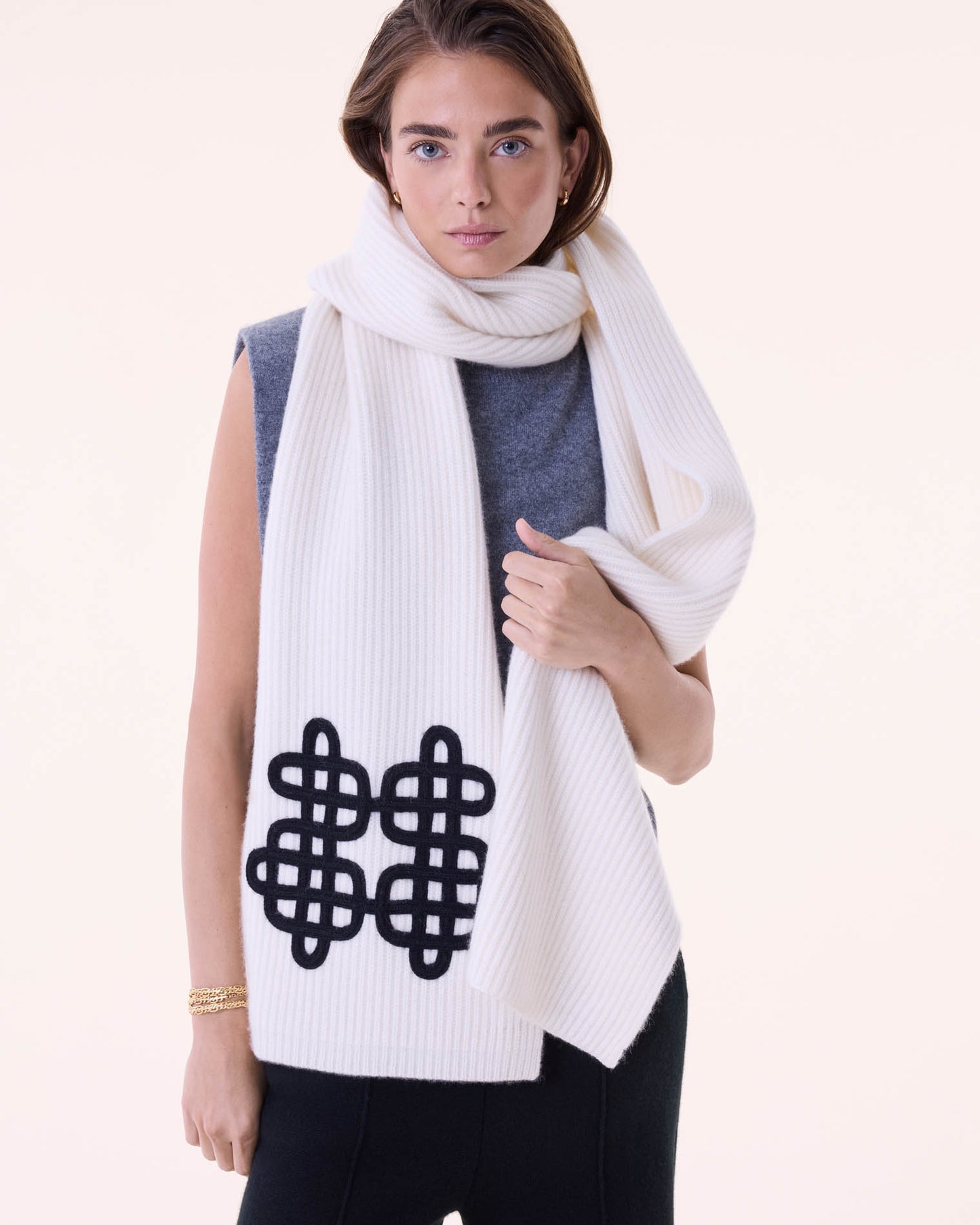Echarpe Rugby Scarf organic noir