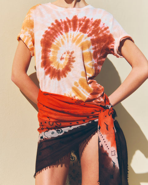 Extra large Bandana Effy Square Dye sierra - Image 2