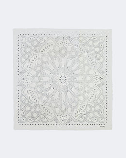 Très Grand Bandana Effy Zellige blanc
