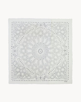 Très Grand Bandana Effy Zellige blanc