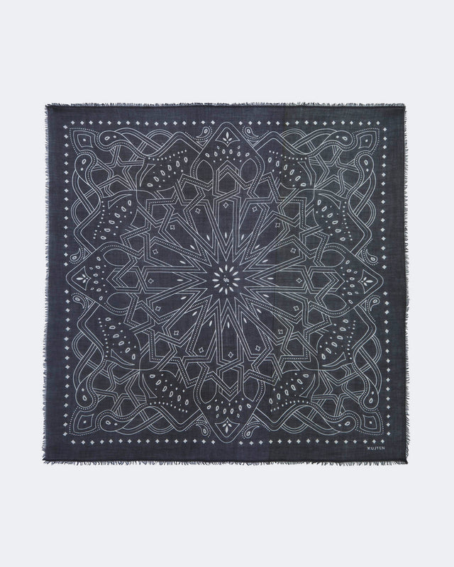 Extra large Bandana Effy Zellige black - Image principale