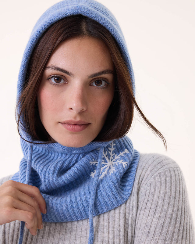 Balaclava Sybel Snowflake steel blue - Image principale