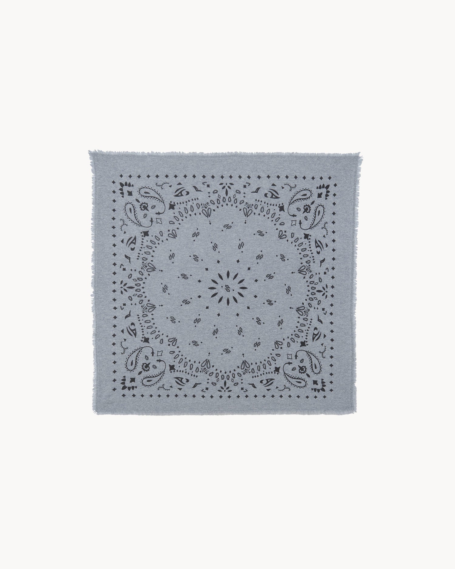 Bandana en cachemire gris pour femme et pour homme - Kujten packshot