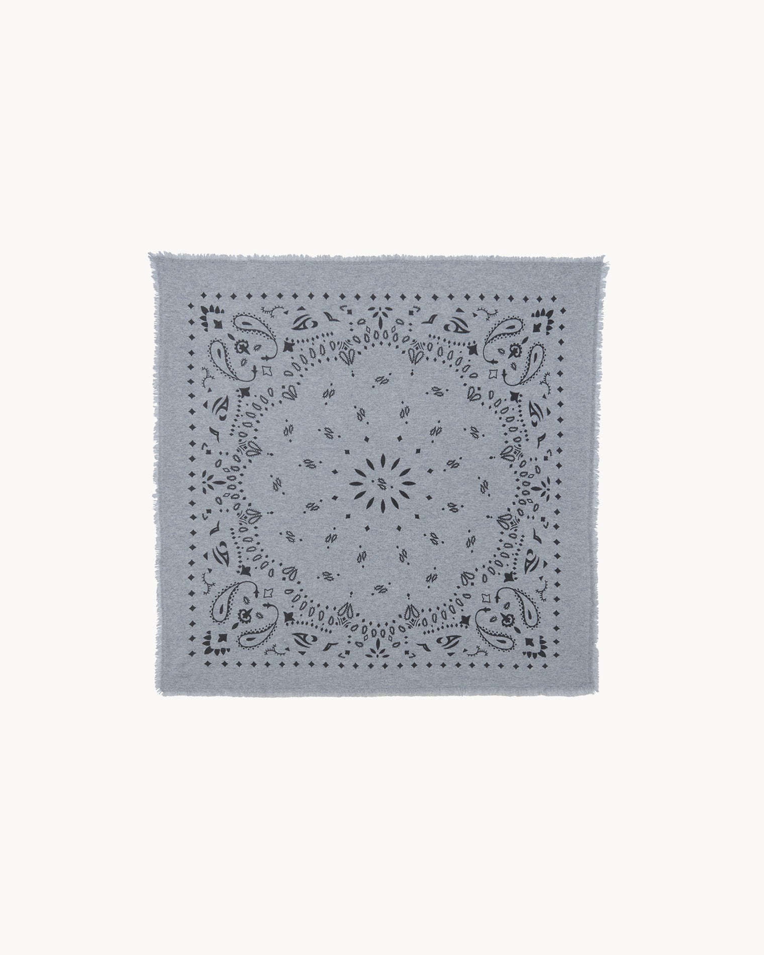 Bandana en cachemire gris pour femme et pour homme - Kujten packshot