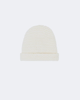 Bonnet en cachemire blanc - Kujten packshot