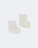 Chaussons en cachemire blanc - Kujten packshot